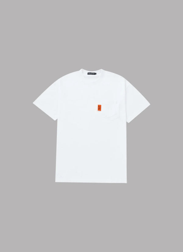 DOUBLE POCKET SUPIMA S/S TEE-WHITE