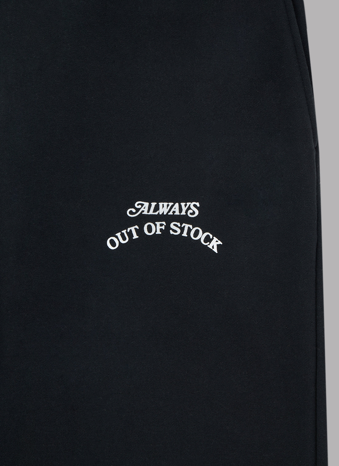 BASIC LOGO SWEAT PANTS - BLACK