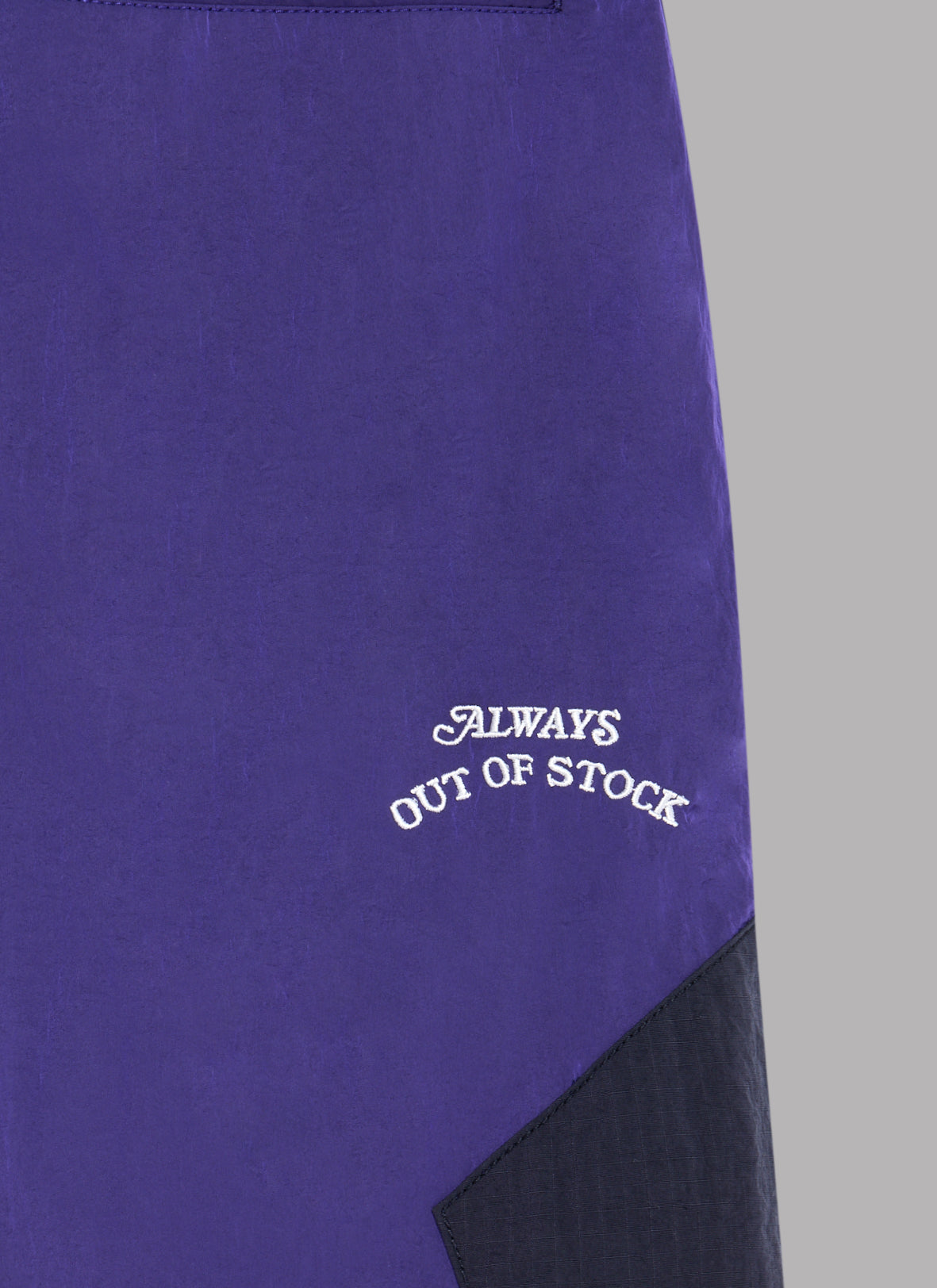 ALWAYS OUT OF STOCK BASKETBALL ショーツ 2-WAY BASKETBALL SHORTS - PURPLE