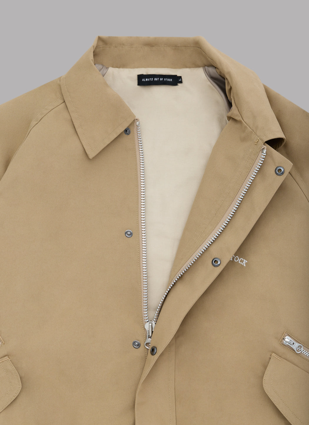 BOA COMBI SWING TOP JACKET- BEIGE