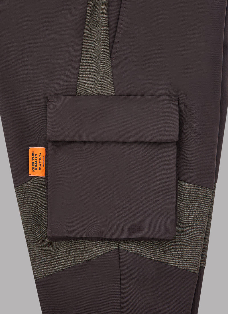 ACTIVE FATIGUE PANTS-BROWN