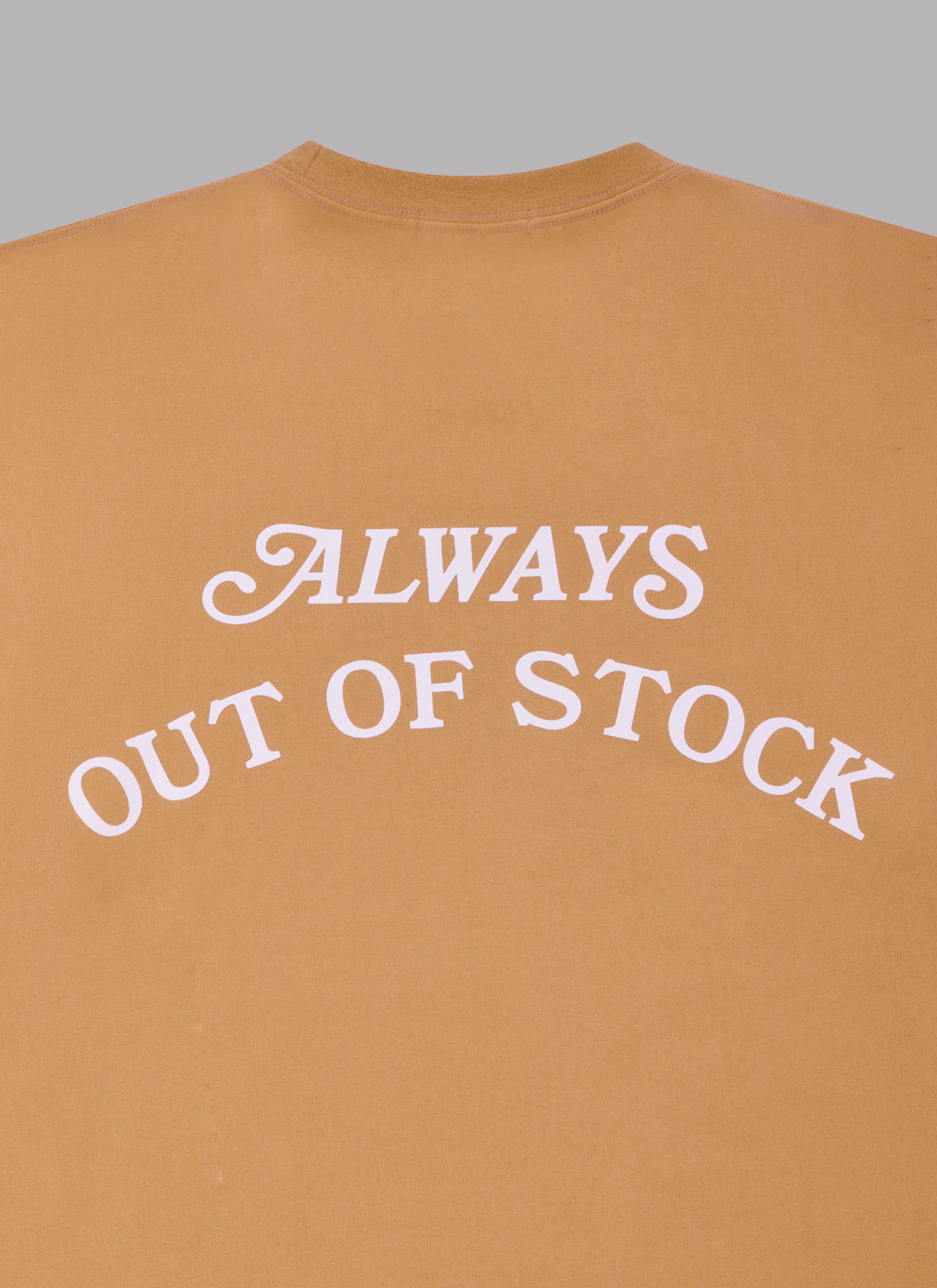 BASIC LOGO S/S TEE-MILK TEA x OFF WHITE
