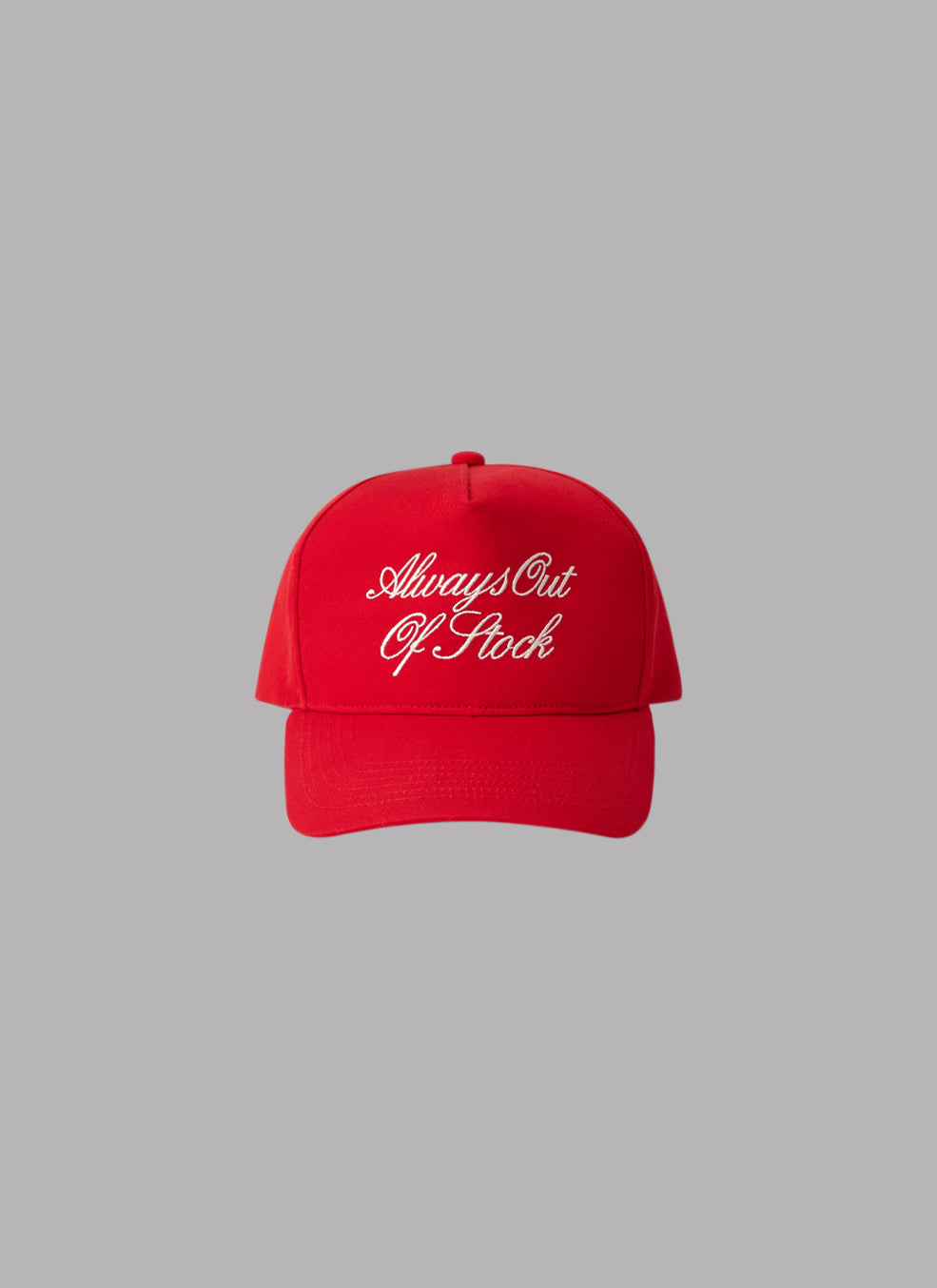 CURSIVE LOGO ADJUSTABLE CAP - RED