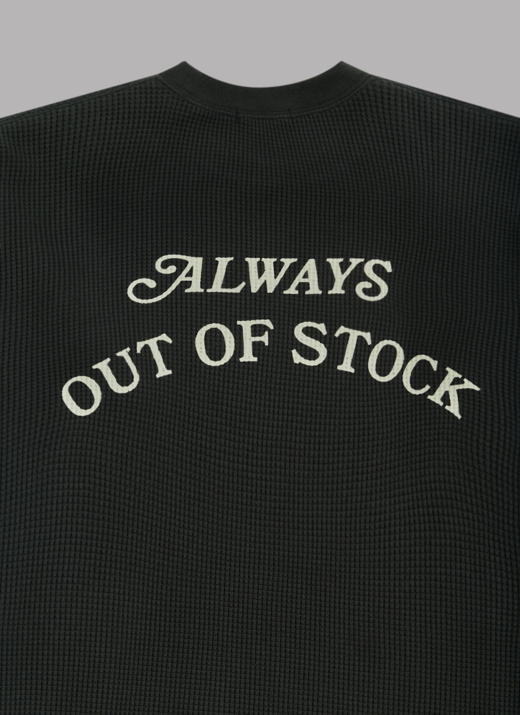 BASIC LOGO THERMAL L/S TEE - CHARCOAL