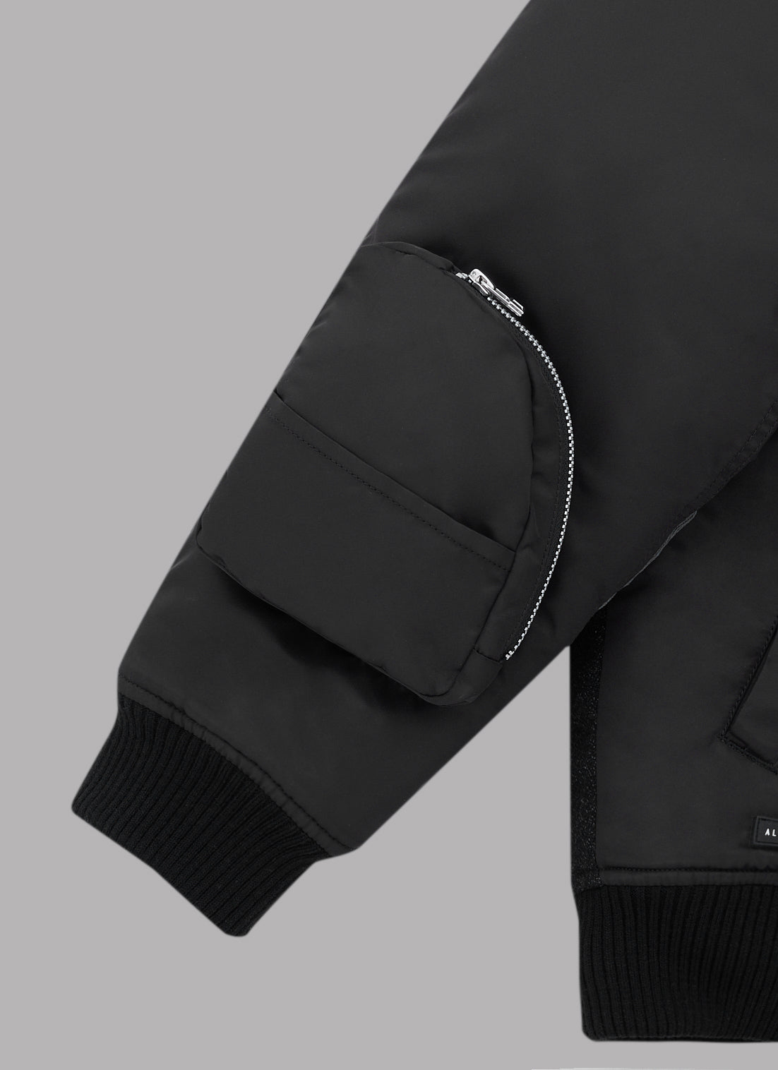 COMBINATION BOMBER JACKET-BLACK