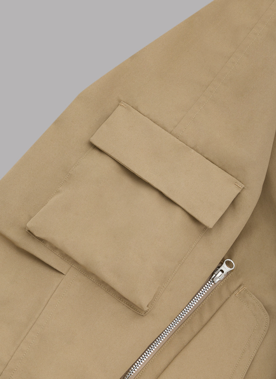 BOA COMBI SWING TOP JACKET- BEIGE