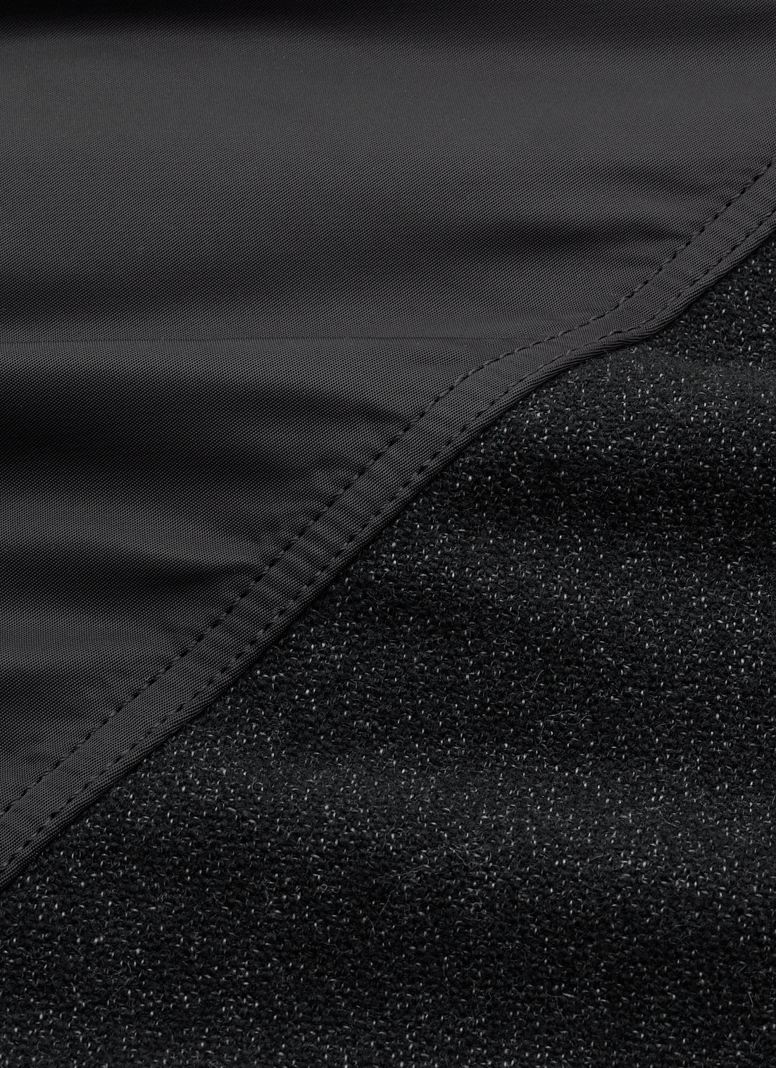 COMBINATION BOMBER JACKET-BLACK