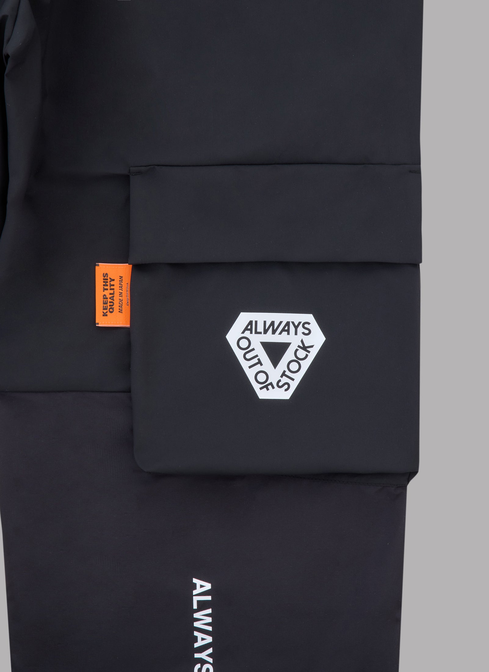 THREE LAYER TRACK PANTS-BLACK