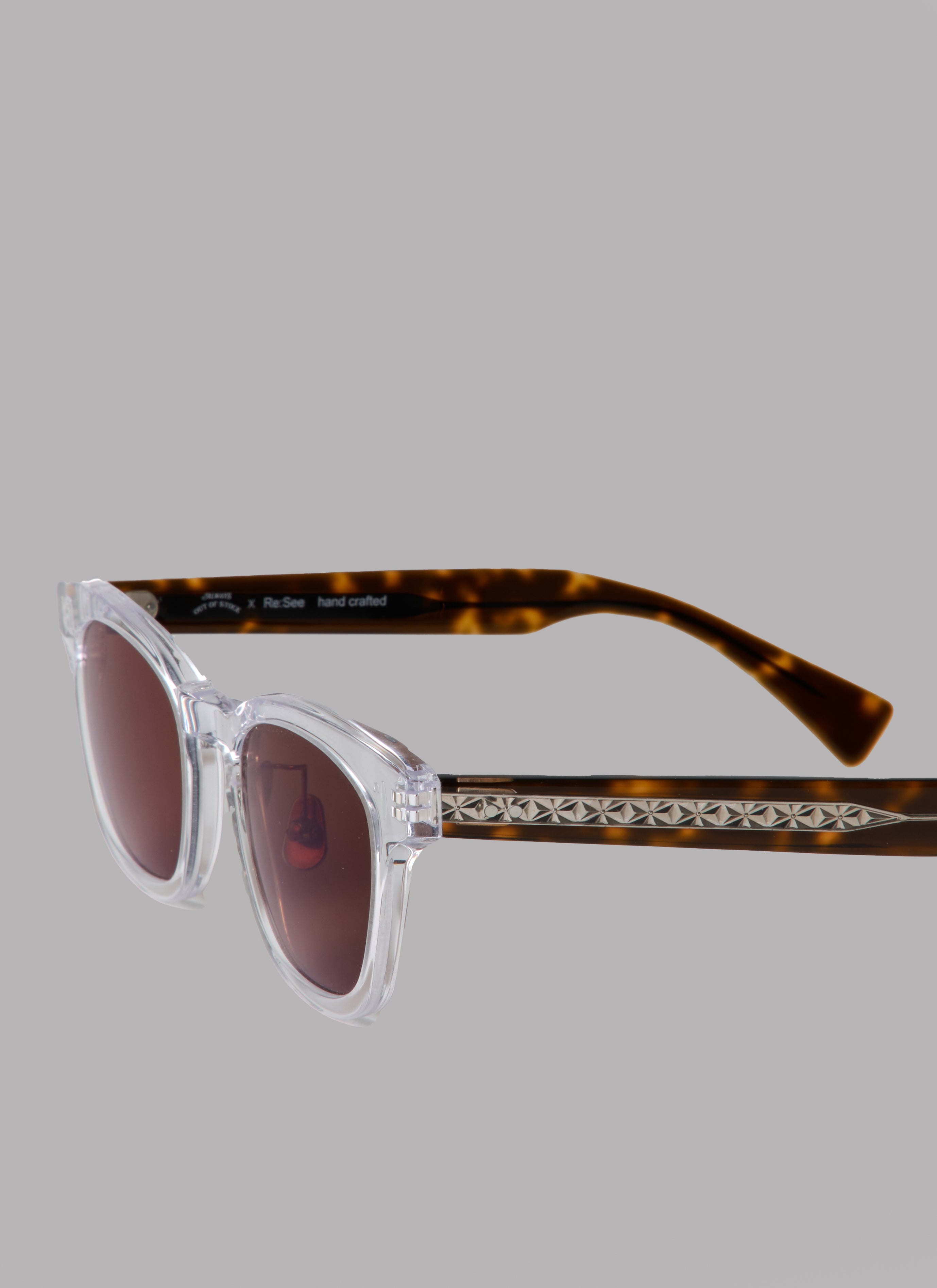 ALWAYS OUT OF STOCK x RE:SEE Re:STOCK - CLEAR / BROWN BROWN Lens(75%)