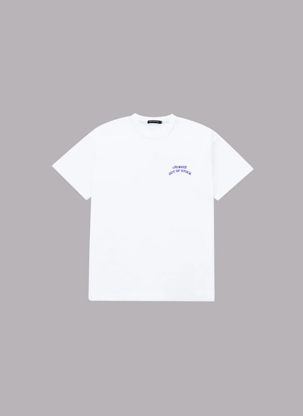 BASIC LOGO S/S TEE-WHITE x PURPLE