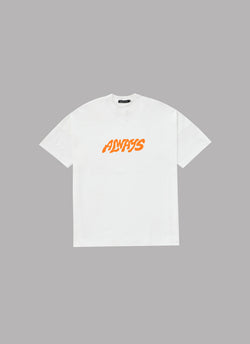 GRAFFITI LOGO DROP S/S TEE-WHITE