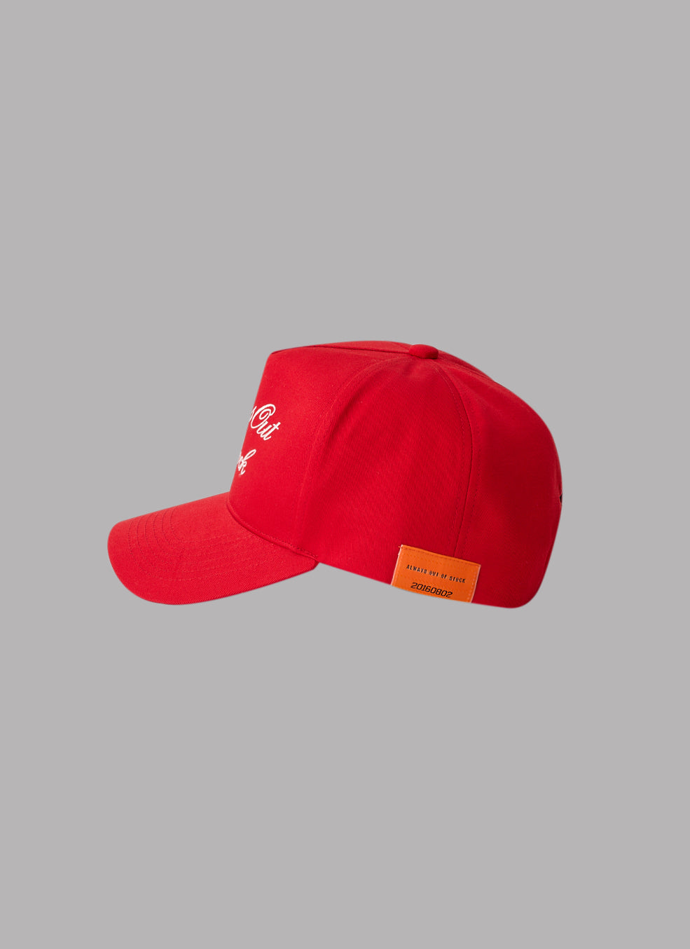 CURSIVE LOGO ADJUSTABLE CAP - RED