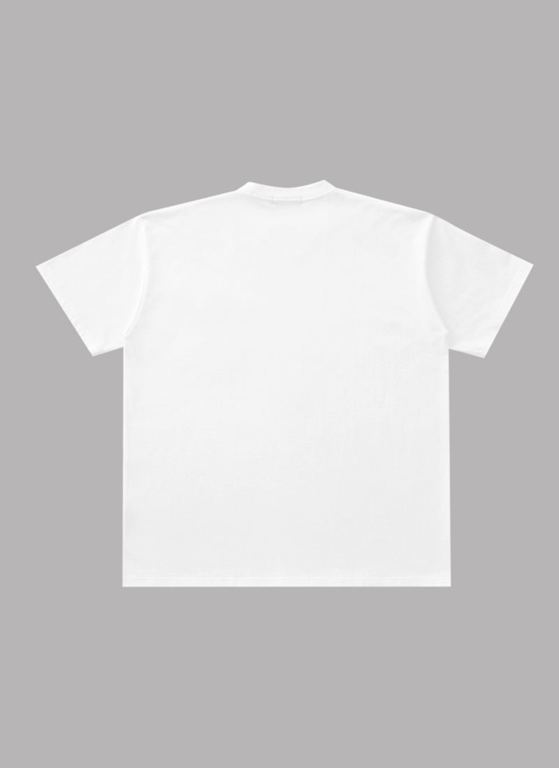 DOUBLE POCKET SUPIMA S/S TEE-WHITE