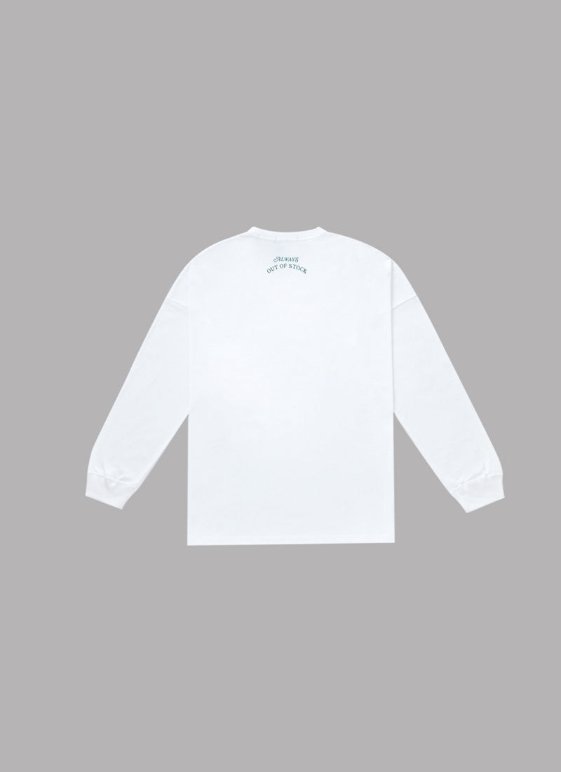 BAD DAYS BUILD BETTER DAYS DROP L/S TEE-WHITE