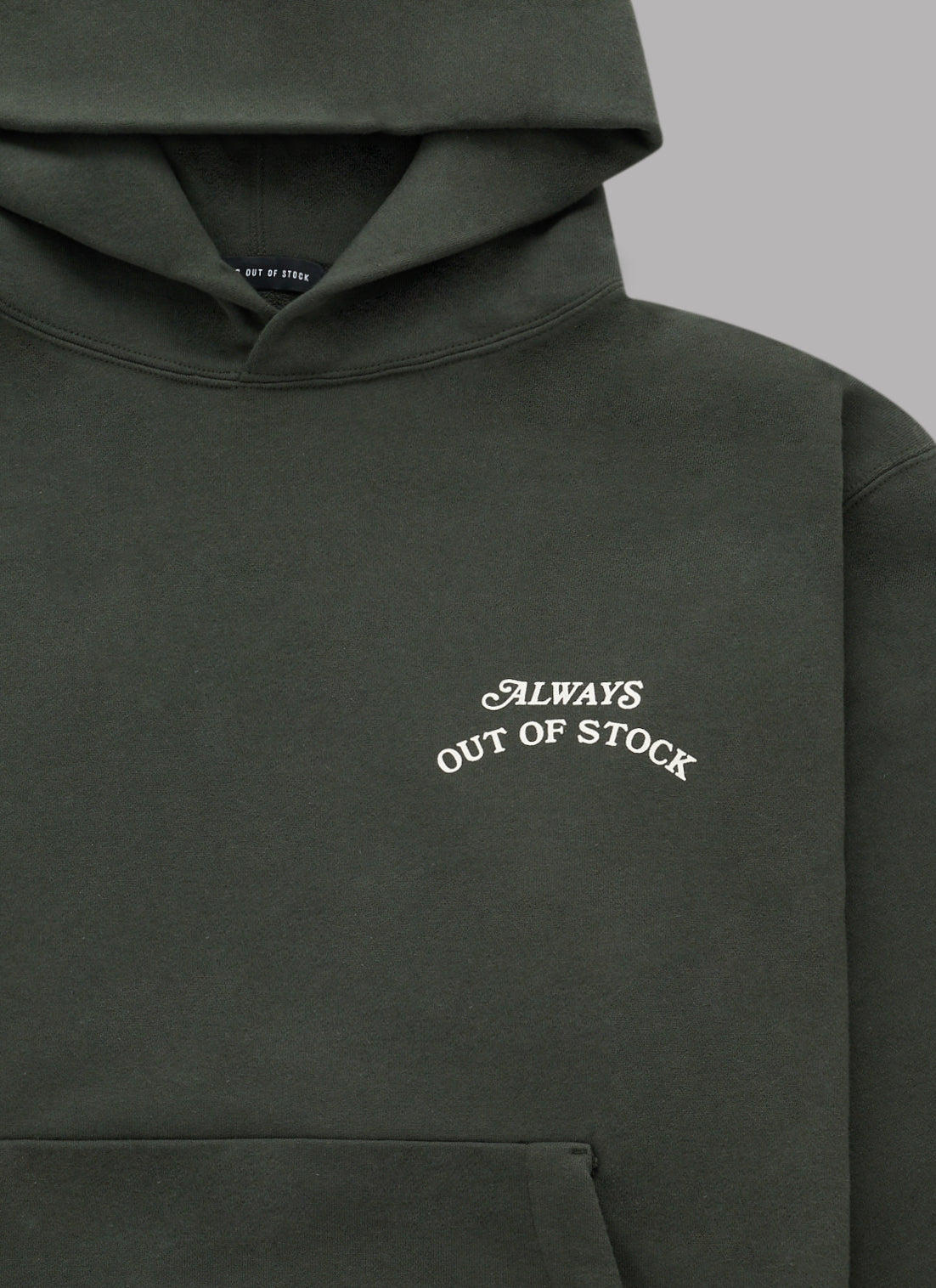 BASIC LOGO HOODIE-OLIVE x OFF WHITE