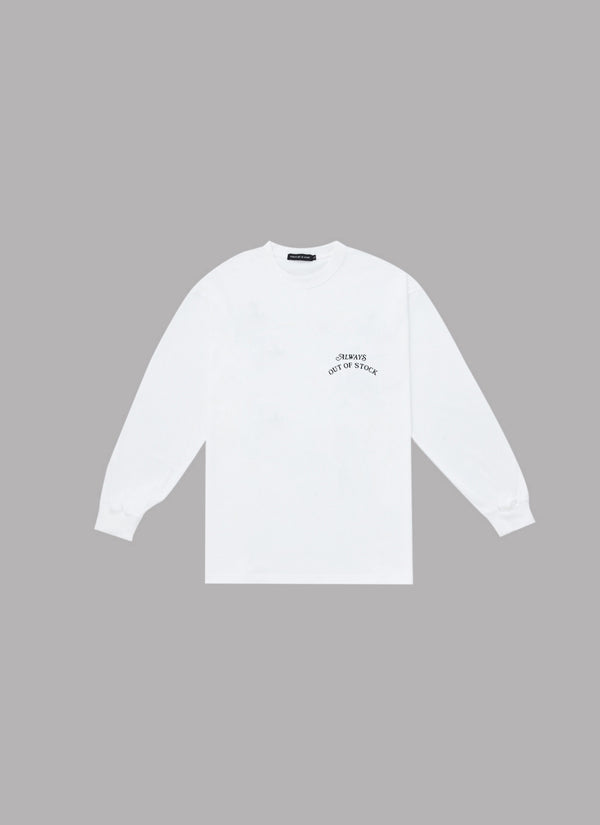 STORE GRAPHIC L/S TEE-WHITE