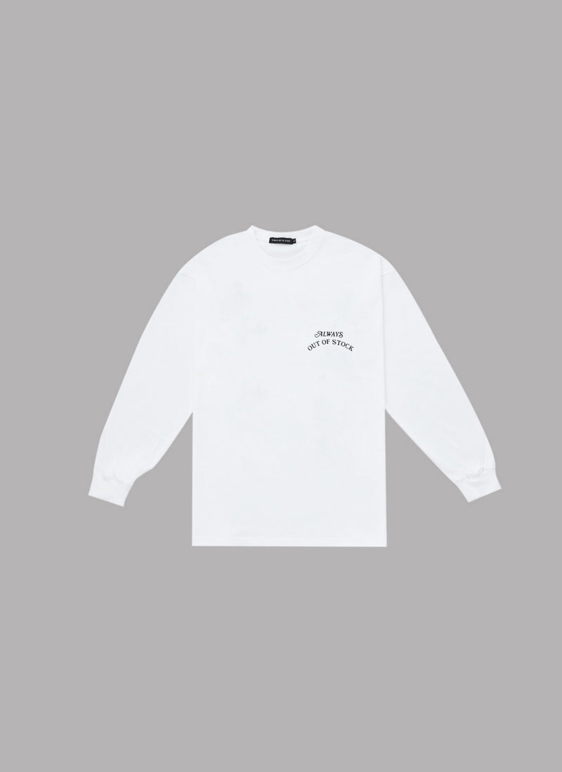 STORE GRAPHIC L/S TEE-WHITE