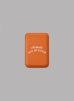 BASIC LOGO MAG SAFE CARD HOLDER-ORANGE