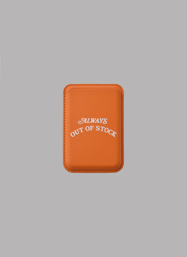 BASIC LOGO MAG SAFE CARD HOLDER-ORANGE