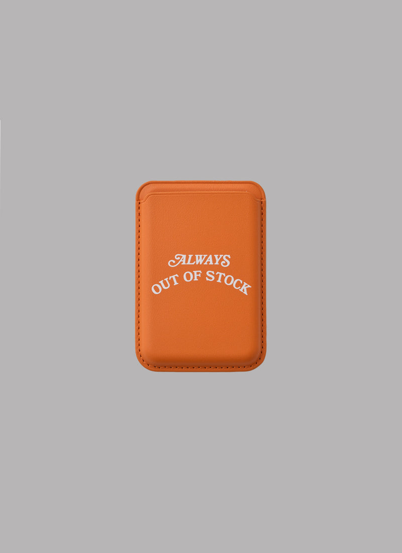 BASIC LOGO MAG SAFE CARD HOLDER-ORANGE