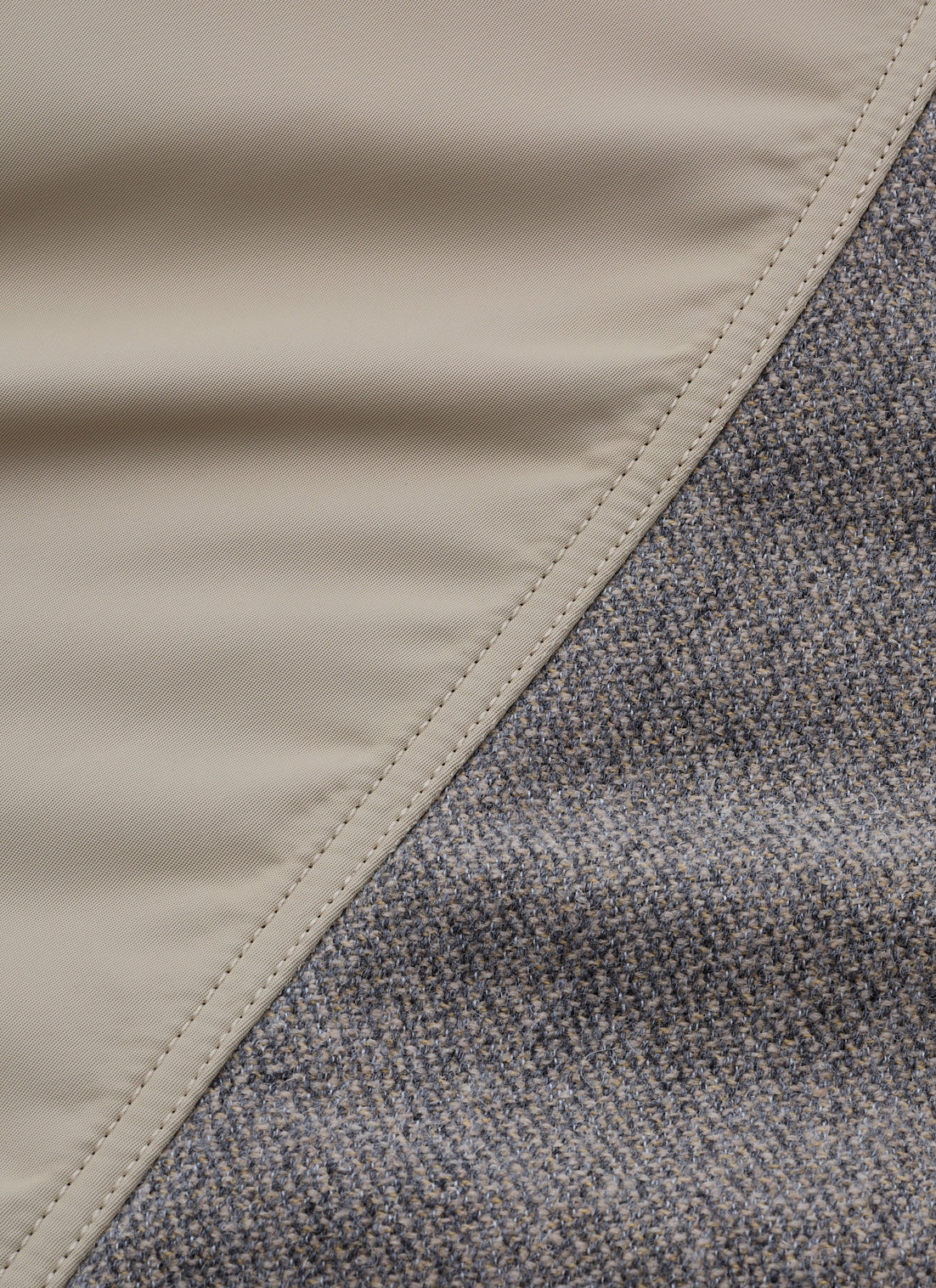 COMBINATION BOMBER JACKET-SAND BEIGE