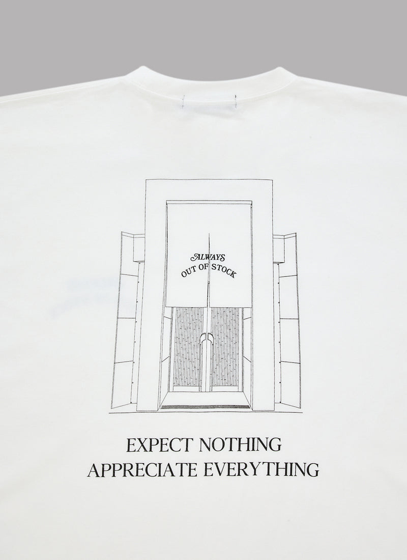 STORE GRAPHIC L/S TEE-WHITE