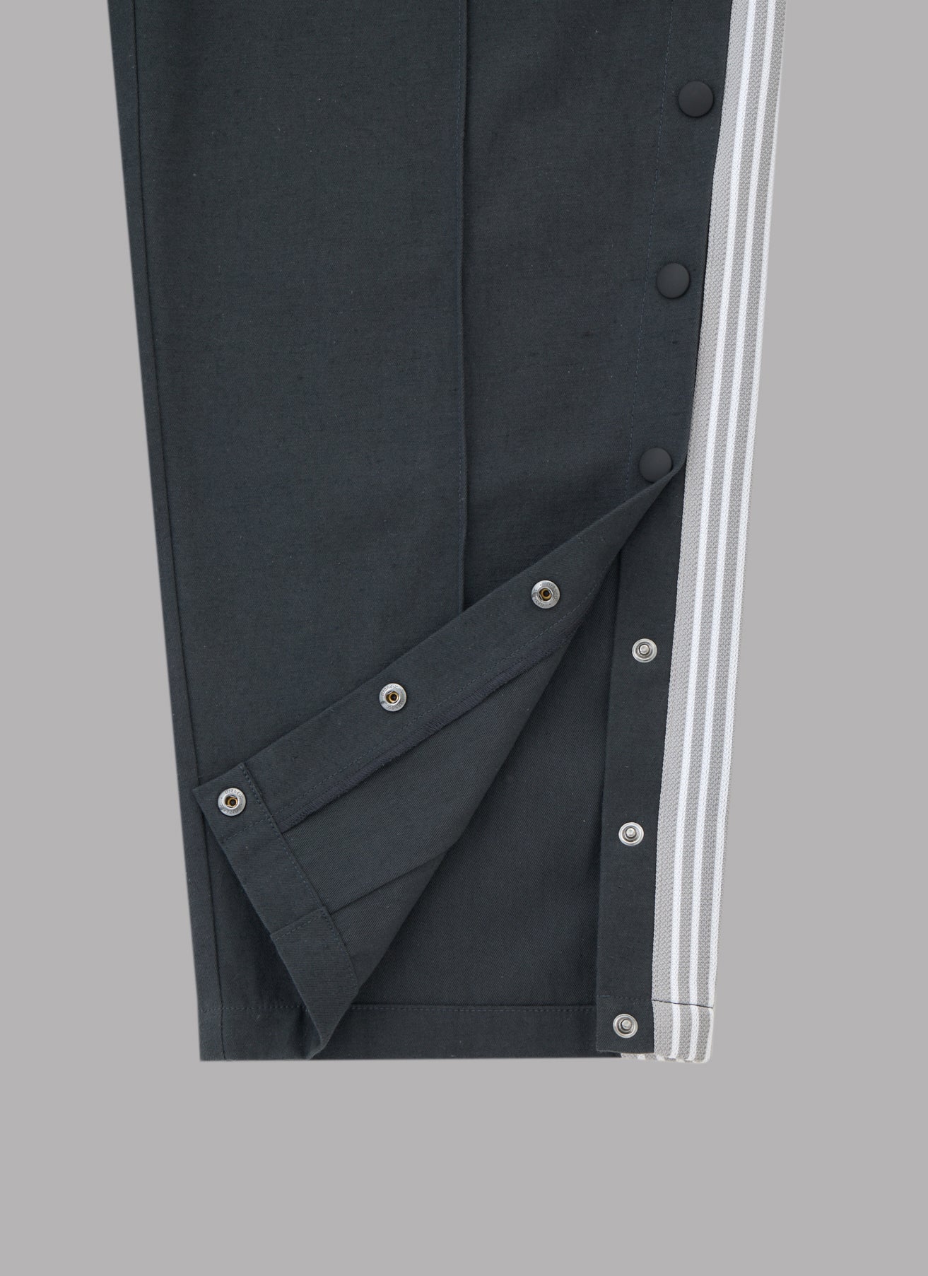 SIDE STRIPE EASY PANTS-CHARCOAL