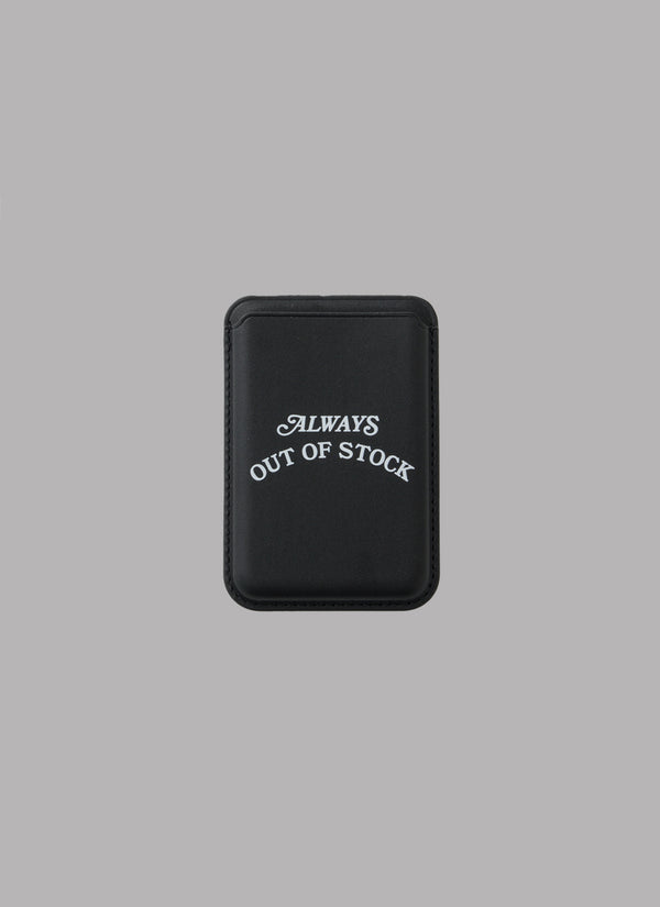 BASIC LOGO MAG SAFE CARD HOLDER-BLACK