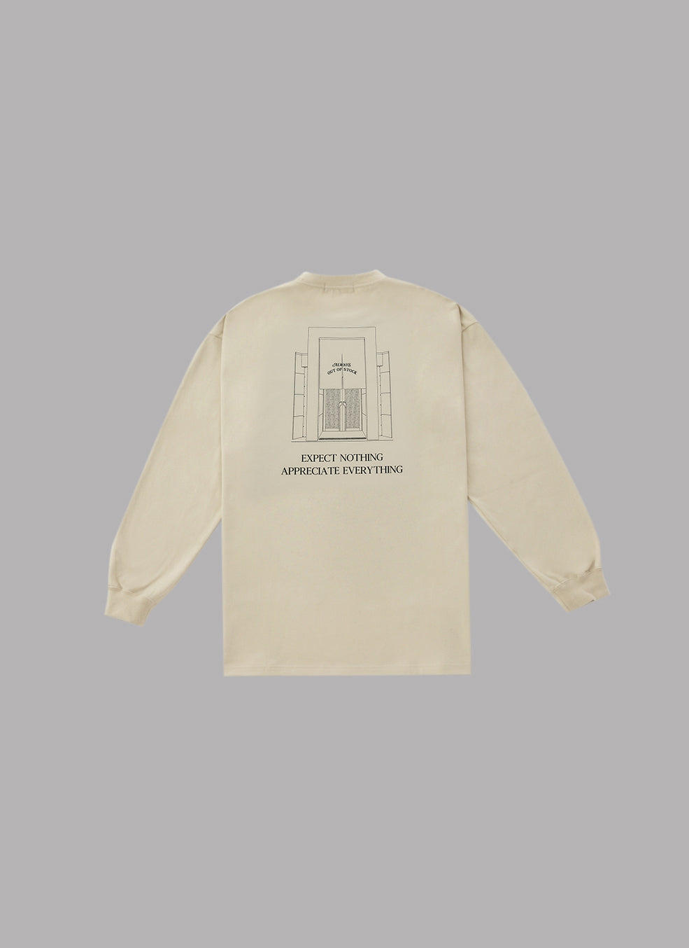 STORE GRAPHIC L/S TEE-IVORY