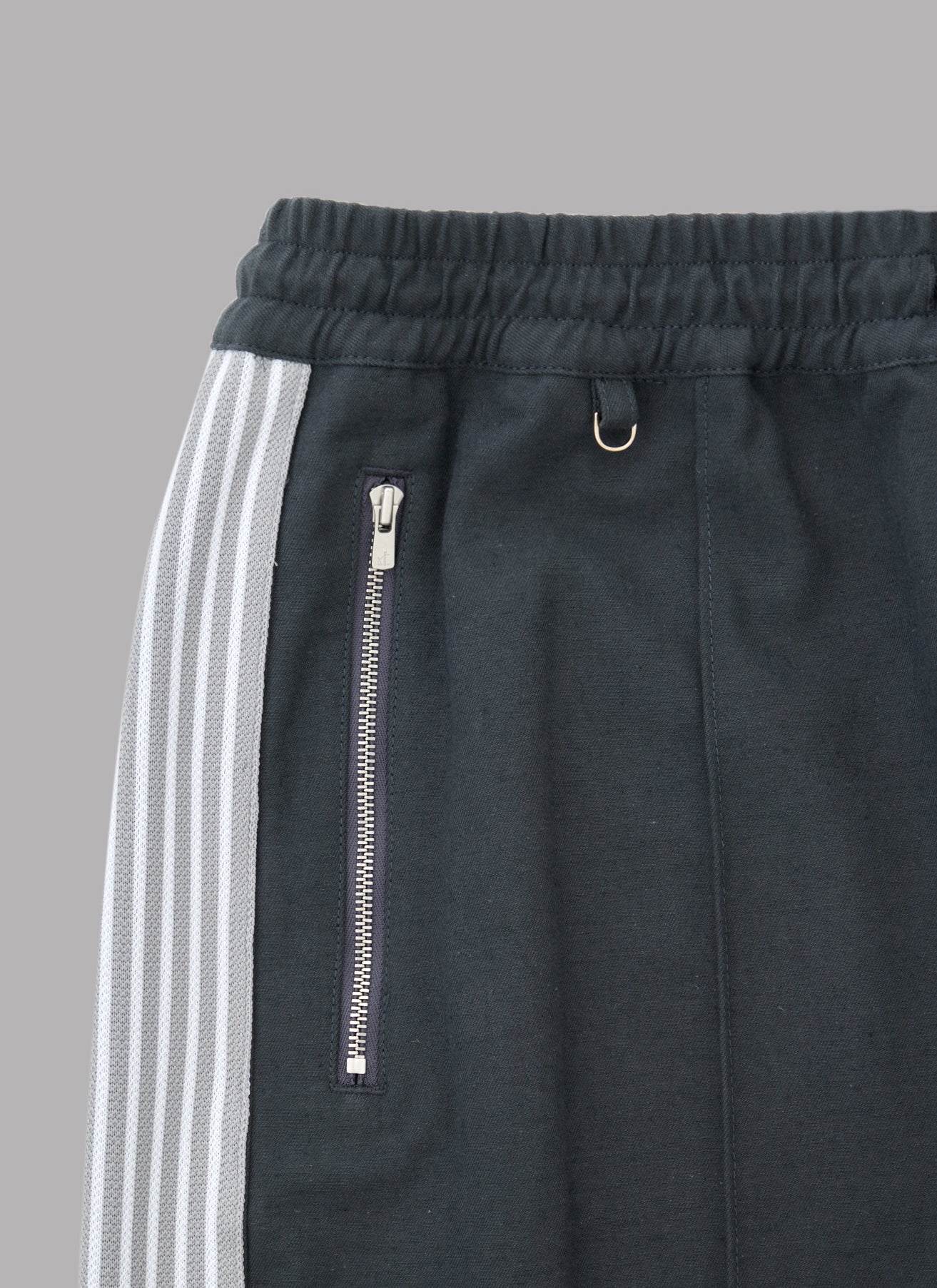 SIDE STRIPE EASY PANTS-CHARCOAL