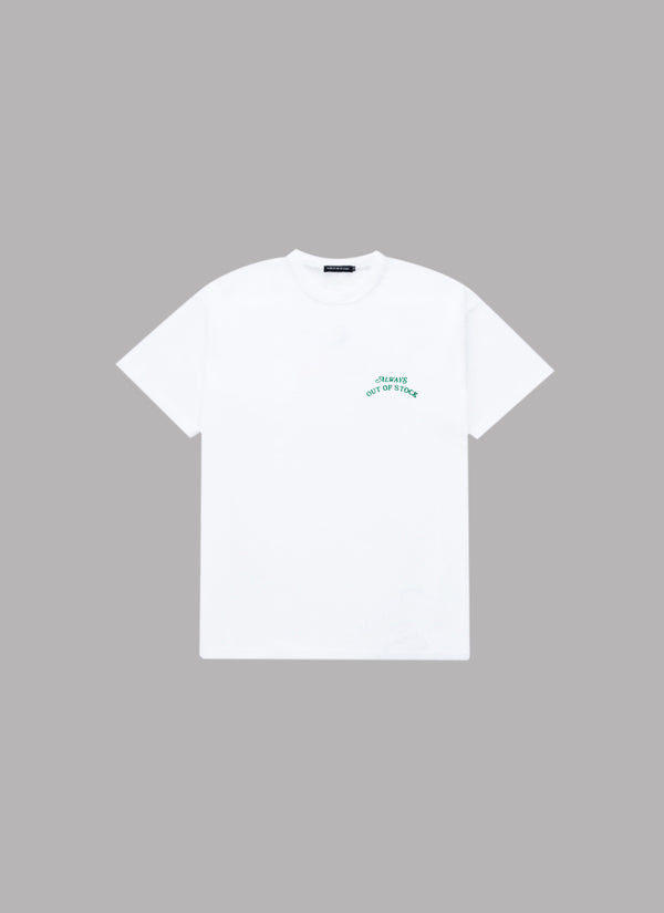 ALWAYS OUT OF STOCK x KISUI NAKAZAWA CALLIGRAPHIC KATAKANA TEE-WHITE