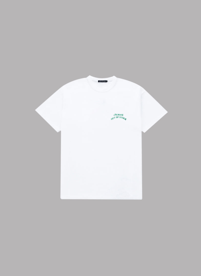 ALWAYS OUT OF STOCK x KISUI NAKAZAWA CALLIGRAPHIC KATAKANA TEE-WHITE