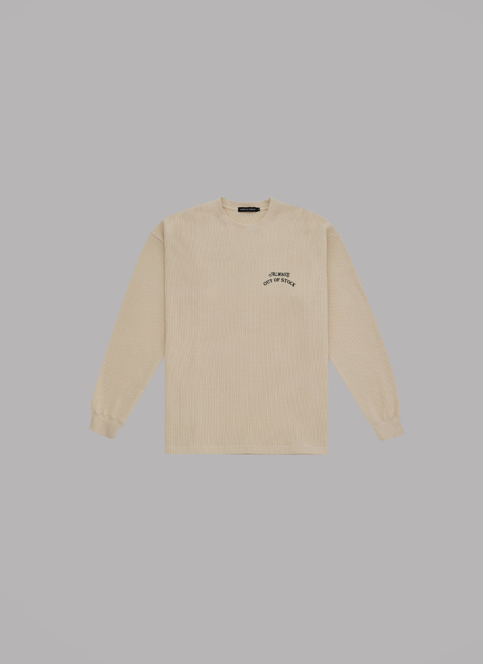 BASIC LOGO THERMAL L/S TEE - IVORY