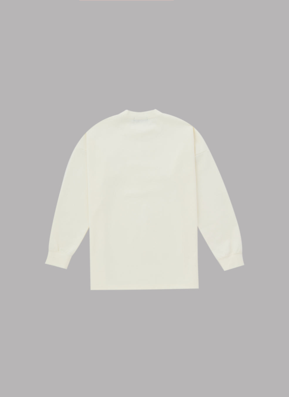 OLD ENGLISH DROP L/S TEE-WHITE