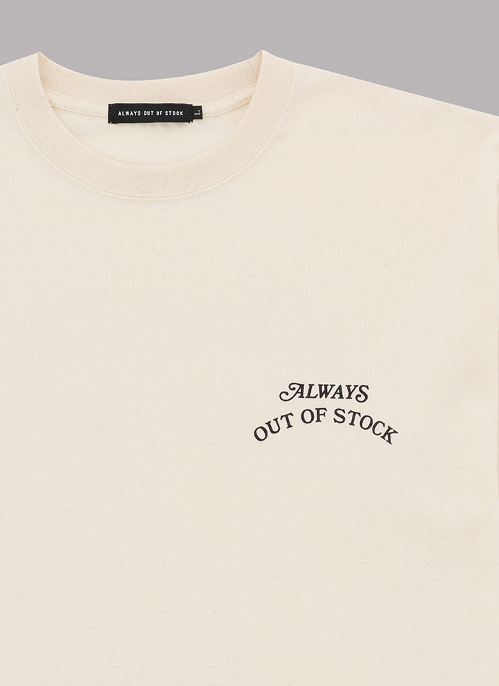 FLOWER BASIC LOGO BY SHETA S/S TEE - IVORY