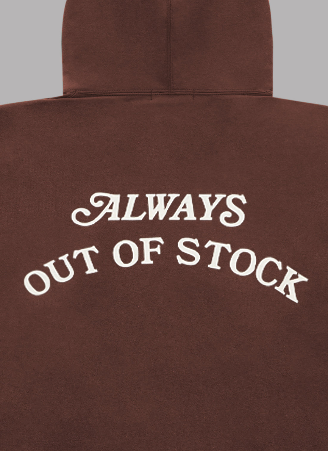 BASIC LOGO HOODIE-BROWN x OFF WHITE