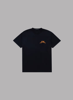 ALWAYS OUT OF STOCK x KISUI NAKAZAWA CALLIGRAPHIC BASIC LOGO TEE-BLACK