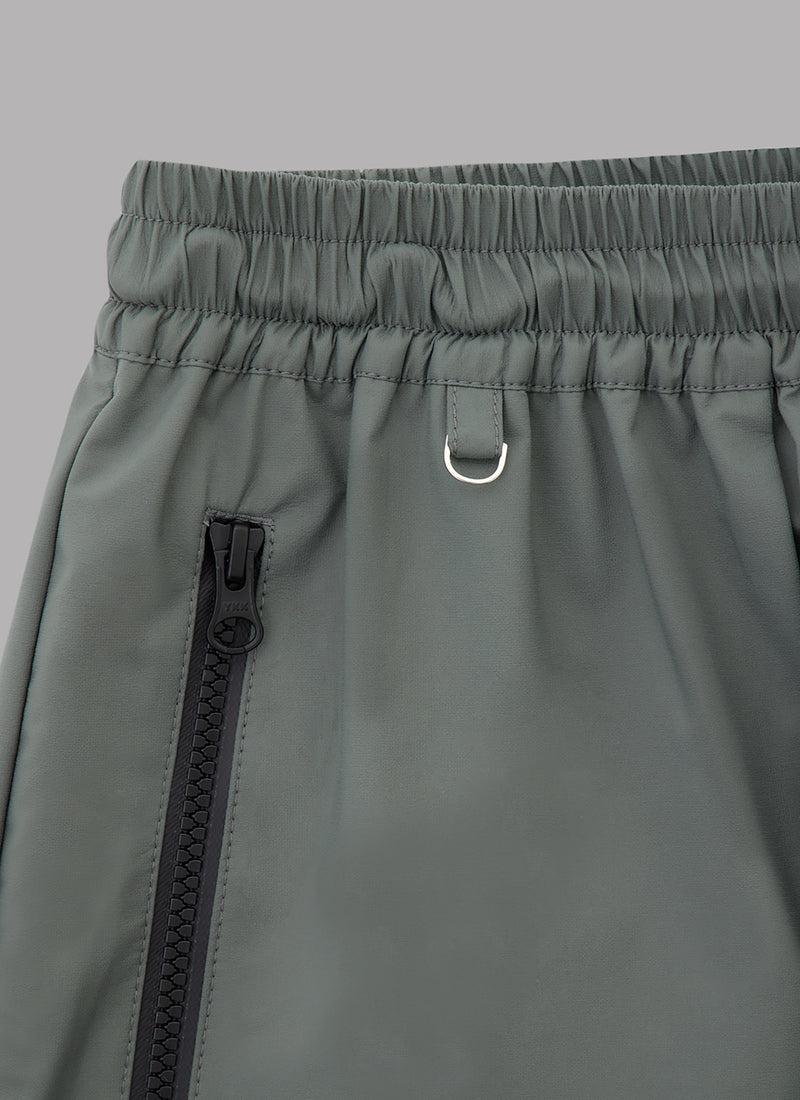 THREE LAYER TRACK PANTS-GREY GREEN