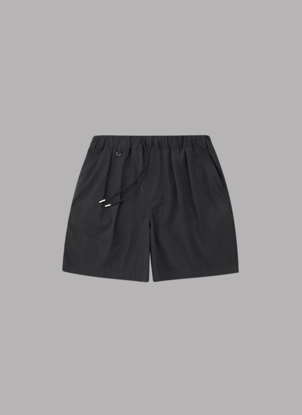 2WAY 2TUCK SHORTS-BLACK