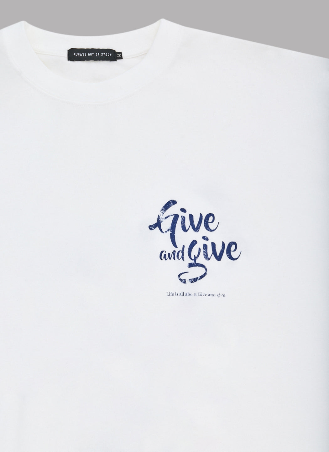 GIVE & GIVE L/S TEE - WHITE