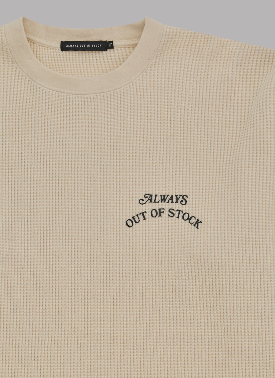 BASIC LOGO THERMAL L/S TEE - IVORY