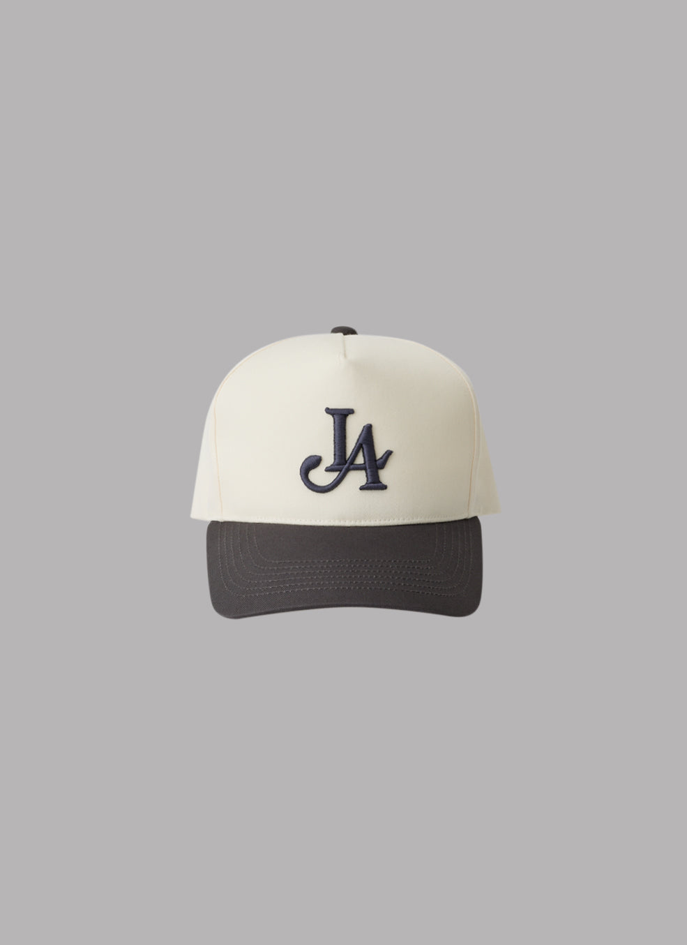 LA LOGO ADJUSTABLE CAP - CHARCOAL X IVORY