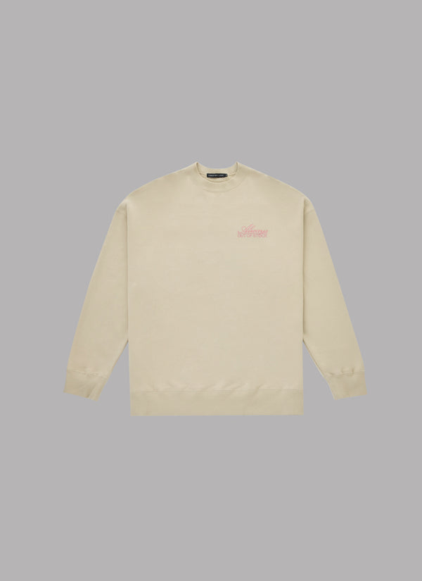 TRADITIONAL LOGO CREWNECK-SAND