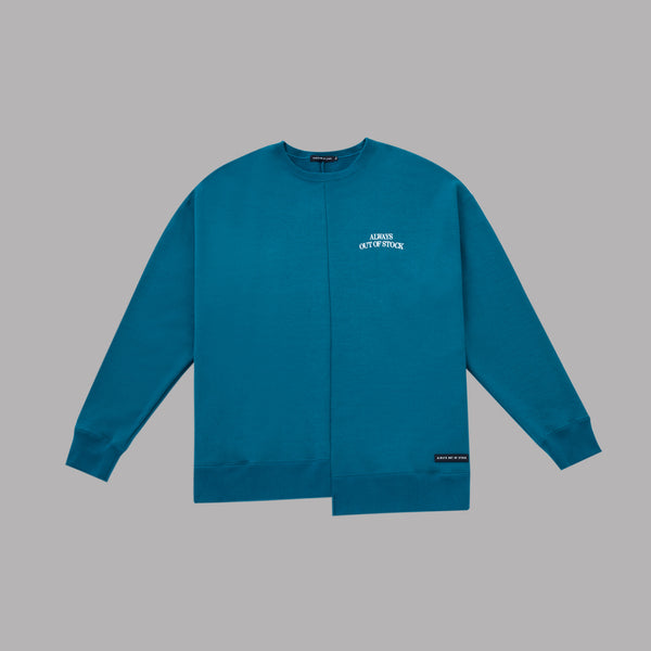 SWITCHED THICK CREW NECK-TURQUOISE – ALWAYS OUT OF STOCK