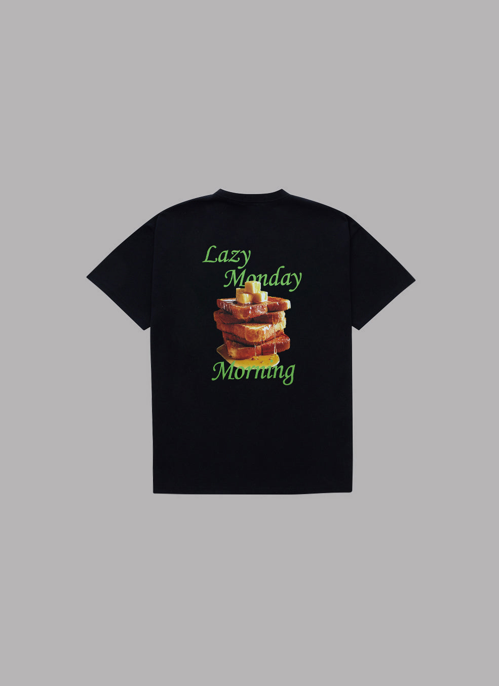 CRAZY TOAST DROP S/S TEE-BLACK