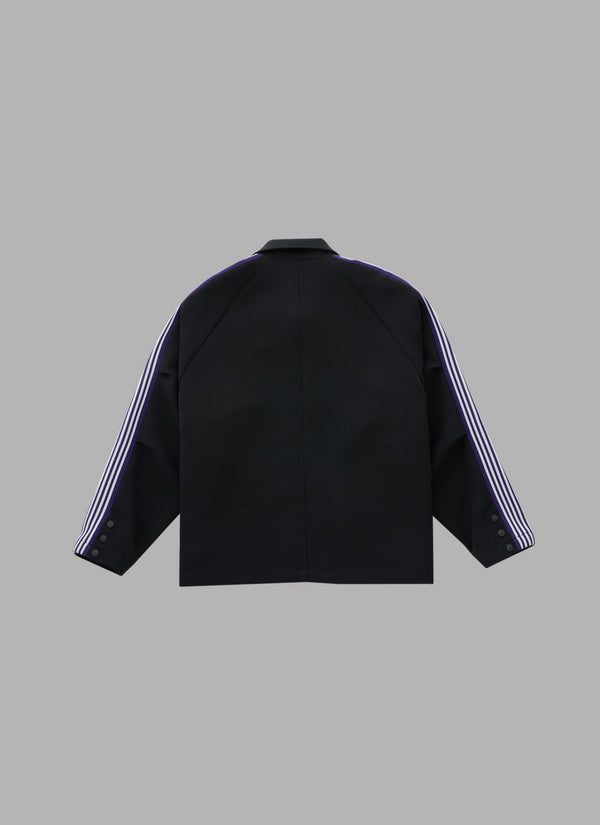 SIDE PATCH TRACK TAILORED JACKET-BLACK