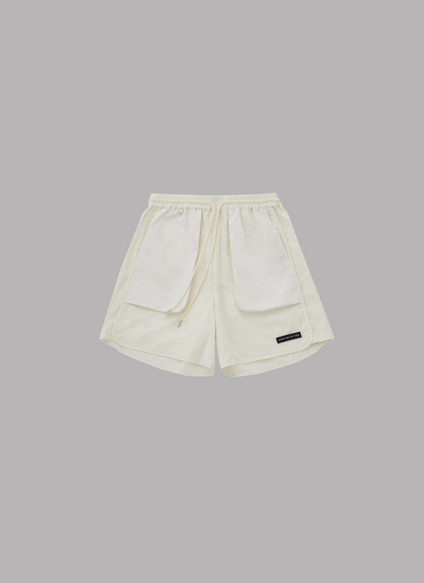 PAISLEY COMBINATION SHORTS-WHITE