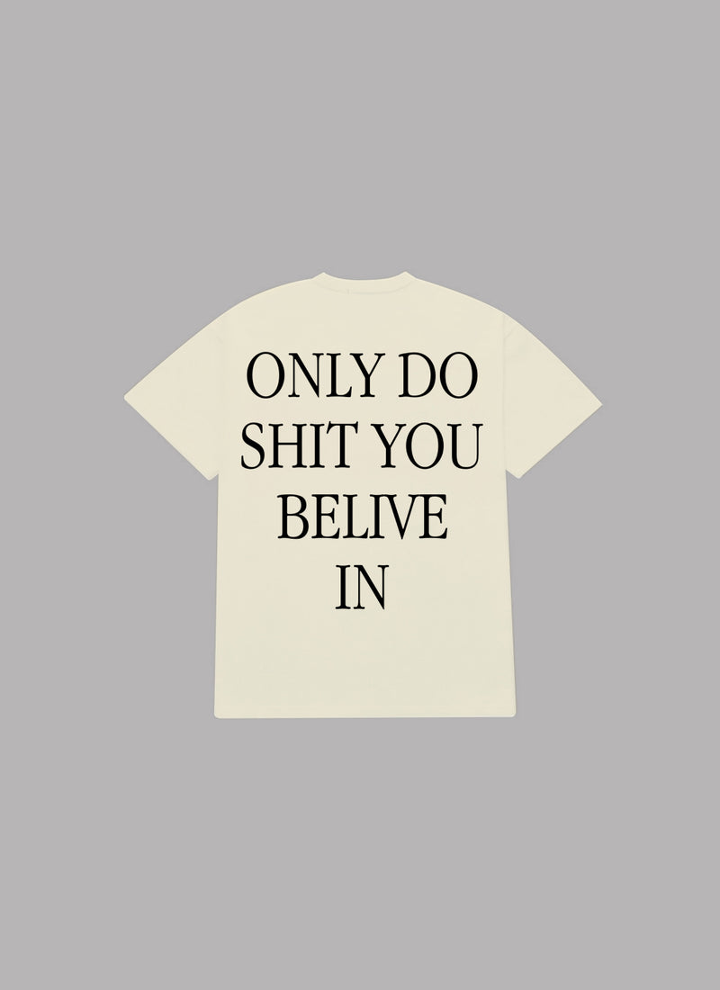 ONLY DO SHIT S/S TEE -SAND