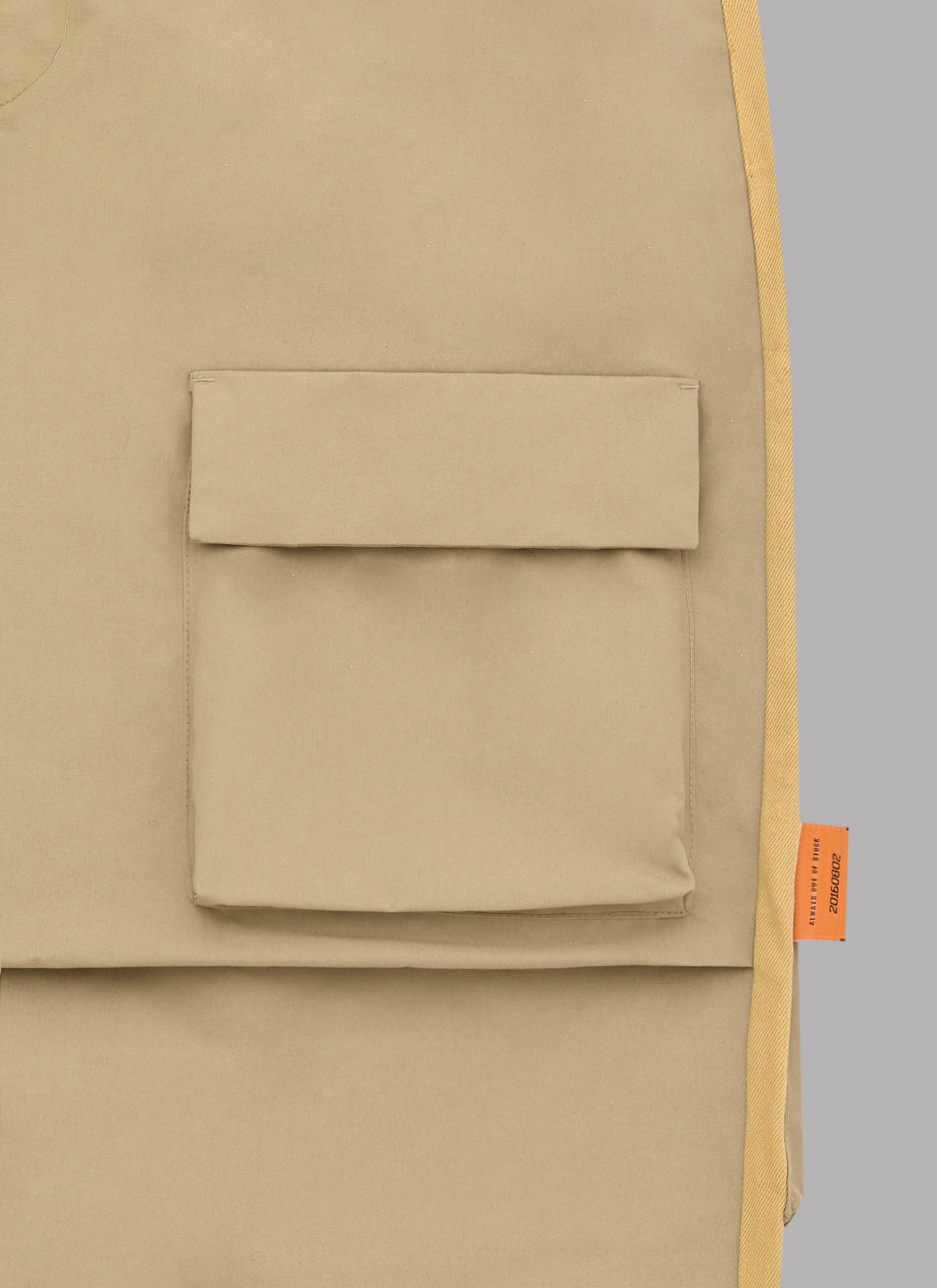 NINE POCKET WIDE FATIGUE PANTS - BEIGE