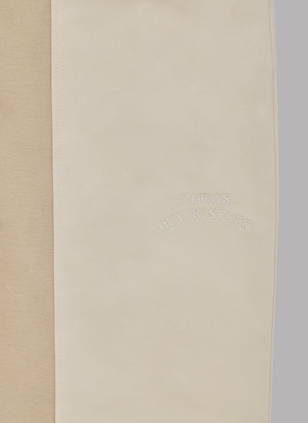 TWO-PLEAT SWITCHED WIDE PANTS - IVORY